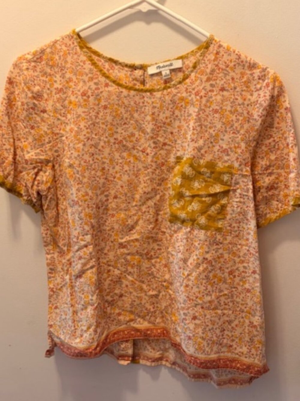 Madewell Button-Back Pocket Top
